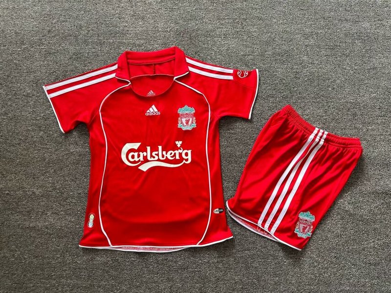 Kids-Liverpool 06/08 Home Soccer Jersey